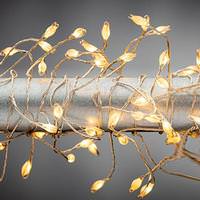 Gerson 6'/4'/4'  Silver Wire Warm White Multi-Function Micro LED Garland Light String (Set of 3)