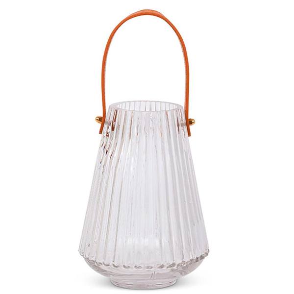 8.6" Glass Candle Holder