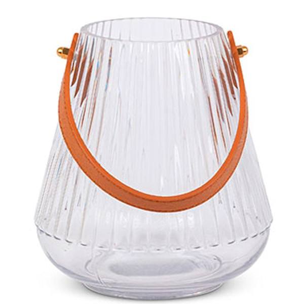 8.6" Glass Candle Holder