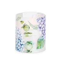 Gerson 3.5" x 4" Floral Design Battery Operated Illumaflame LED Wax Candle Light with Timer
