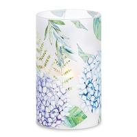 Gerson 5" x 8" Floral Design Battery Operated Illumaflame LED Wax Candle Light with Timer