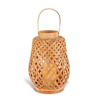 Gerson 11.8" Bamboo Battery Operated LED Candle with Timer
