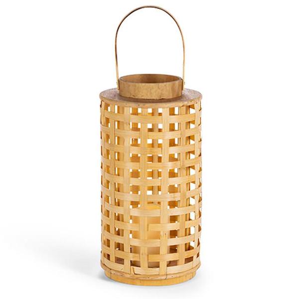 15.2" Bamboo Battery Operated LED Candle with Timer