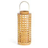 Gerson 18.7" Bamboo Battery Operated LED Candle with Timer