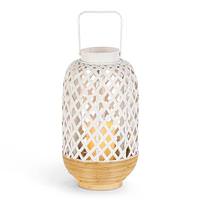 Gerson 14.4" Bamboo Battery Operated LED Candle with Timer