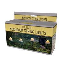 View 10 Mushroom Solar String Stake Light 