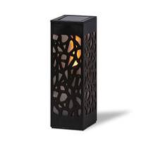 View 11.2" Black Battery Operated LED Candle (Set of 4)