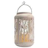 View 7.3" Battery Operated Winter Forest Lantern
