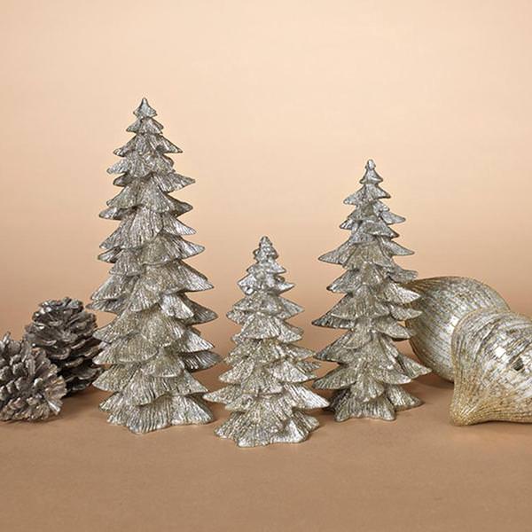 9.45" Silver Tree (Set of 3)