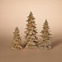 View 9.45" Gold Tree (Set of 3)