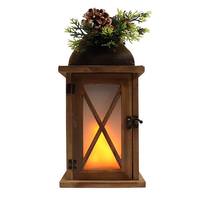 Gerson 11.8" Battery Operated Lighted Holiday Lantern