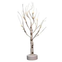 Gerson 2' Battery Operated Artificial Lighted Birch Tree with Timer