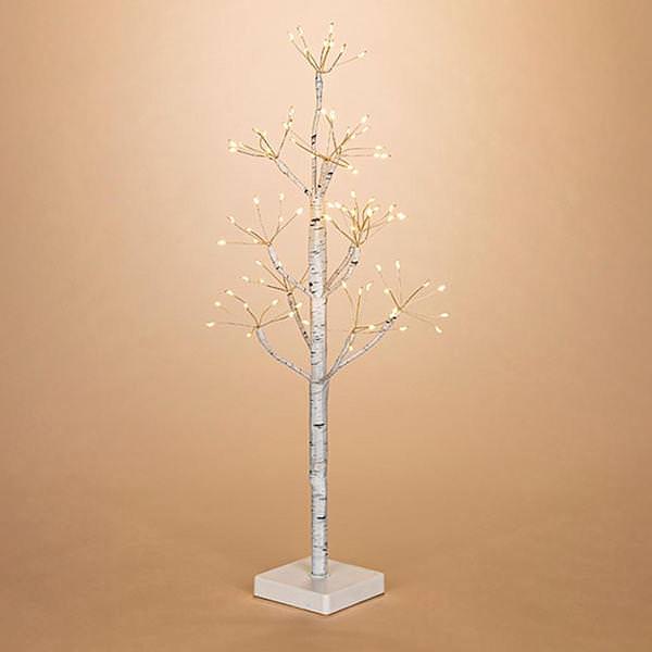 2' Battery Operated Artificial Birch Flower Tree Lighted Tree