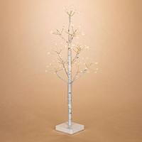 Gerson 2' Battery Operated Artificial Birch Flower Tree Lighted Tree