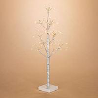 Gerson 2' Battery Operated Artificial Birch Flower Tree Lighted Tree