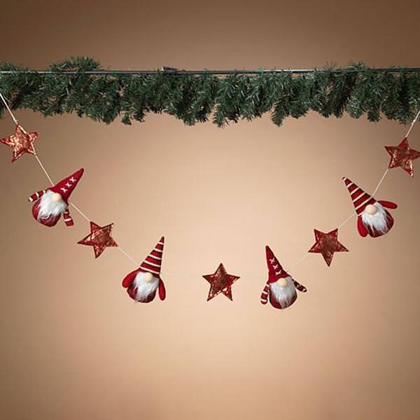5' Gnome & Star Garland