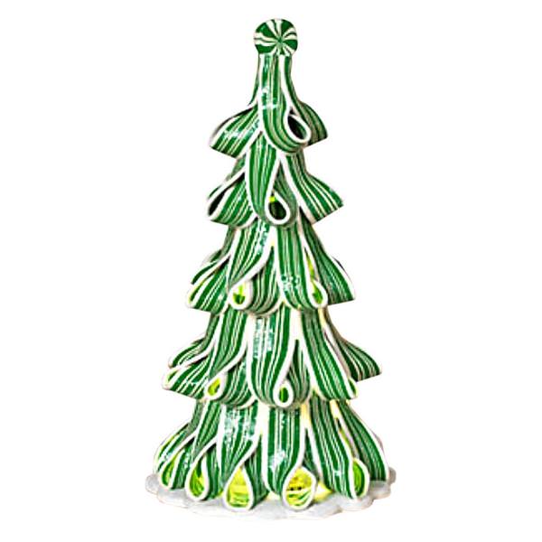 9.5" Green Battery Operated Lighted Tree