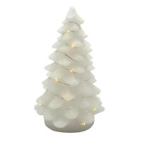 View 6.9" White Battery Operated Lighted Christmas Tree