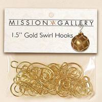 Gerson 1.5" Gold Swirl Ornament Hook (24 pack)