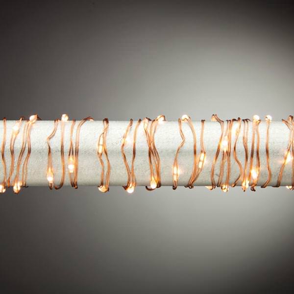 120 Light 20' Copper Wire Warm White Multi-Function Electric Micro LED String