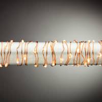 View 10' 30 Light Copper Wire Warm White Battery Operated Multi-Function Micro LED String with Timer