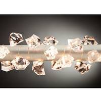 View 10' 30 Light Silver Wire Clear Acrylic Gems Battery Operated Micro LED String