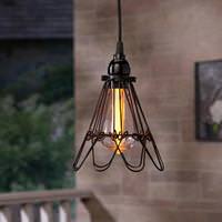 1 Light 4" x 7.5" Adjustable Metal Cage Solar Battery Operated Etched LED Plastic ST64 Pendant 1 Light 4" x 7.5" Adjustable Metal Cage Solar Battery Operated Etched LED Plastic ST64 Pendant