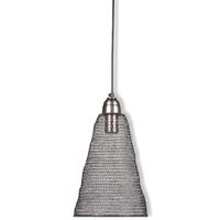Gerson 1 Light 86.4" (Medium Screw Base) Metal Chain Cone Mini Pendant Light Fixture