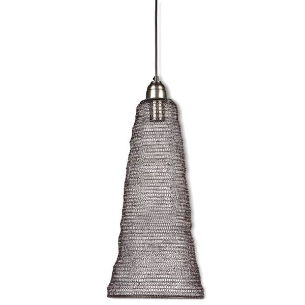 1 Light 21.5" (Medium Screw Base) Metal Chain Extra Tall Cone Pendant Light Fixture