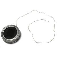 Gerson 5.7" Battery Operated Solar Jar Lid Micro LED Light String