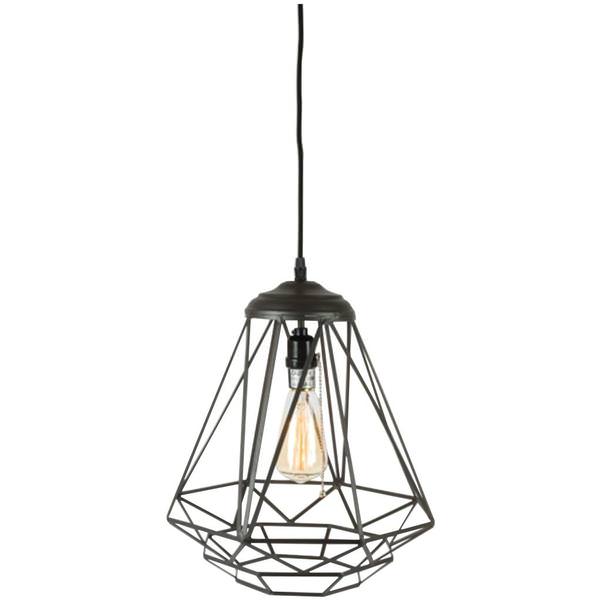 30 watt 1 Light 14" Diameter (Medium Screw Base) Black Edison Bulb Rustic Pendant Light Fixture