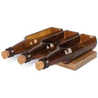 Gerson 3 Beer Bottles Snack Bowls on Wooden Boat