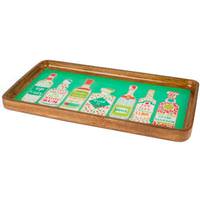 Gerson Tropical Bar Pattern Serving Tray