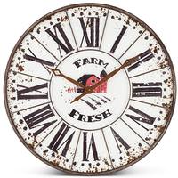 Gerson 23.62" Metal Farm Wall Clock