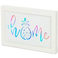 Gerson 14.8" Metal LED Battery Operated Lighted Pineapple Art