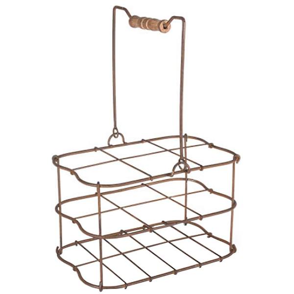 6 Bottle Wine Bottle Basket Holder