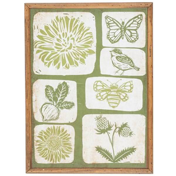 Green Two Tone Wall Art