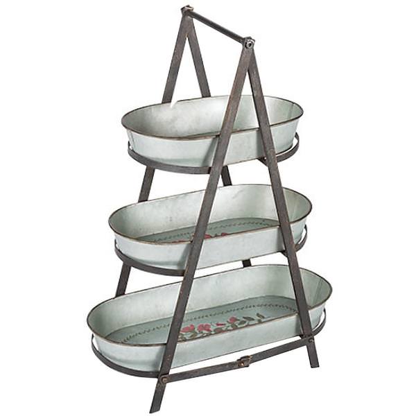 3 Tiered Pomegranate Pattern Stand