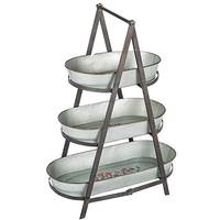 Gerson 3 Tiered Pomegranate Pattern Stand