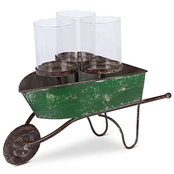 Wheelbarrow Candle Holder
