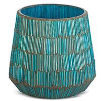 View 4.25" Blue Tapered Vase