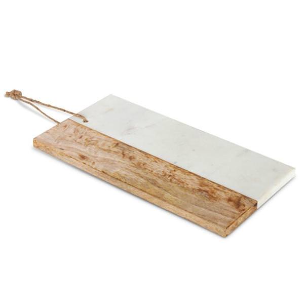 14" Wood and Marble