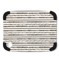 Gerson 11" Black and White Dash/Line Design
