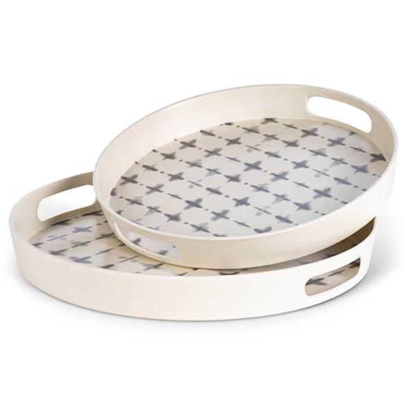 13.5" and 11.8" Wood Tray (Set of 2)