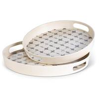 Gerson 13.5" and 11.8" Wood Tray (Set of 2)
