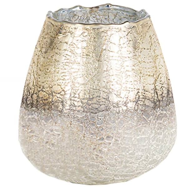 7" Textured Glass Cylinder