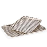 Gerson 15.4" and 13.4" Wood Tray (Set of 2)