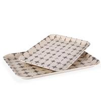 Gerson 15.4" and 13.4" Wood Tray (Set of 2)