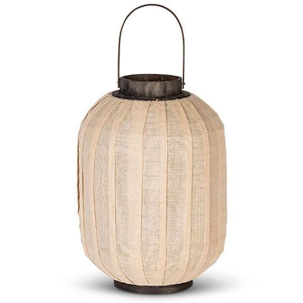 16" Metal Lantern with Glass Tube