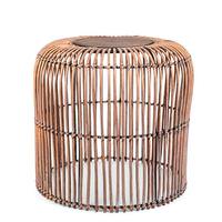 Gerson 16" Tall Metal and Gray Wicker